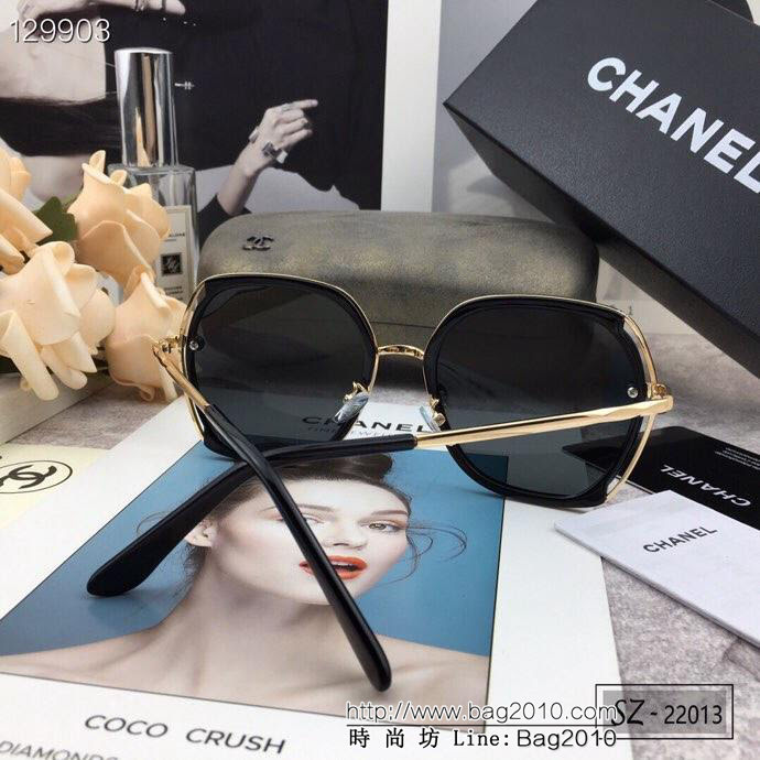 CHANEL香奈兒 2018新款 小香太陽鏡 PC鏡架 遮擋有害光線防輻射 22013  lly1608